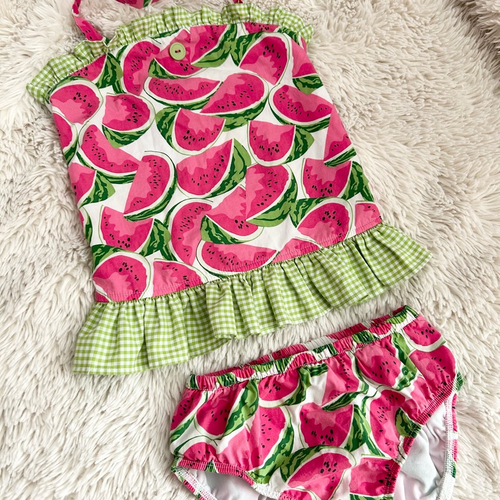 Eleanor Rose Pink and Green Watermelon Bikini